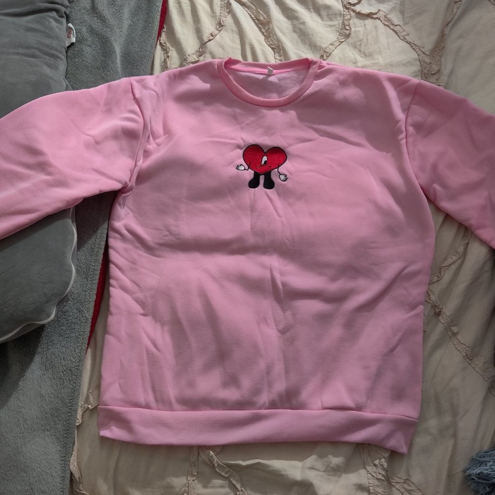 Sad Heart Un Verano Sin Ti Pink Sweater
